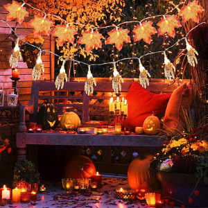 Set de 4 instalatii pentru Halloween Herefun, LED, 4 x 10 LED-uri, 4 x 1,5 m - Img 3