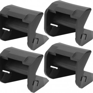Set de 4 protectii pentru schimbare anvelope Tarente, ABS, negru
