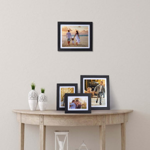 Set de 4 rame foto PETAFLOP, MDF, negru, 13 x 18 cm / 15 x 20 cm - Img 4