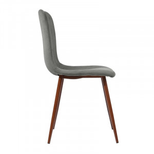 Set de 4 scaune Ahmad, gri, 87 x 54 cm - Img 2