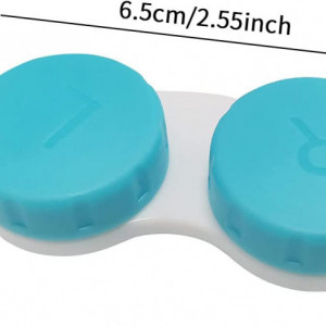 Set de 4 suporturi pentru lentile HEIGOO, galben/albastru, plastic, 6,5 x 2,5 x 1,2 cm - Img 5