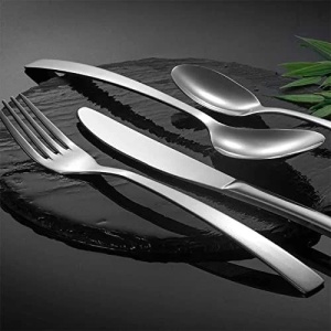Set de 4 tacamuri Meisuk, otel inoxidabil, argintiu