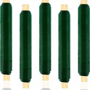 Set de 5 role de sarma pentru gradina/mestesuguri MAXEE, verde, metal, 0,65 x 35 m - Img 1