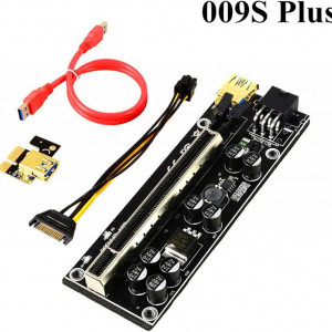 Set de 6 kit-uri 009S Riser Card VER009S Gernian, PCB, negru, 129 x 44 mm - Img 5