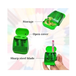 Set de 8 ascutitoare pentru creioane wirlColor, plastic, multicolor, 4 x 2,5 x 5 cm/5 x 2,5 x 5,5 cm