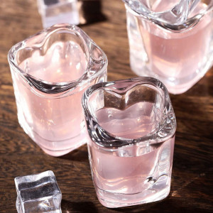 Set de 8 pahare de tequila patrate Srgeilzati, sticla, transparent, 59 ml - Img 3