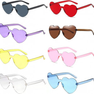 Set de 8 perechi de ochelari pentru petrecere Sitengjun, plastic, multicolor, 14 x 14,5 cm 