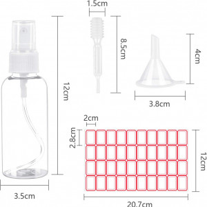 Set de 8 sticlute pentru parfum LANMOK, plastic, 3,5 x 12 cm - Img 2