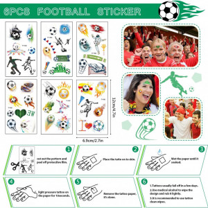 Set de accesorii pentru petrecere cu fotbal KKSJK, plastic/metal/textil, multicolor, 52 bucati - Img 2