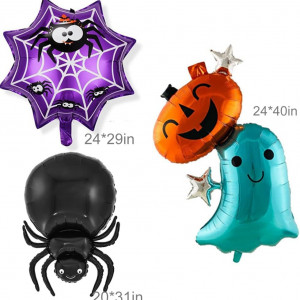 Set de baloane pentru Halloween TENTA KITCHEN, folie, multicolor, 14 bucati