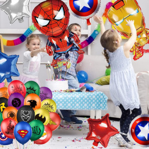 Set de baloane pentru petrecere copii Miotlsy, latex/folie, multicolor, 50 piese - Img 6