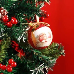 Set de globuri pentru Craciun Abxmas, 14 piese, plastic, multicolor, 7,5 cm - Img 2