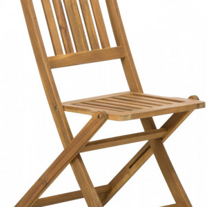 Set de o masa si 2 scaune de gradina Skyler, lemn masiv, natur - Img 6