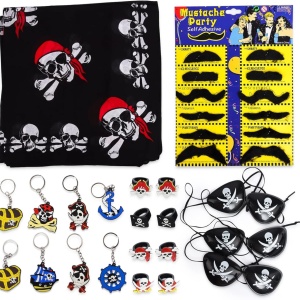 Set decoratiuni pentru Halloween Yisscen, textil/plastic/metal, multicolor, 40 piese