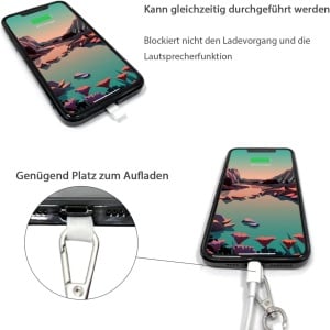 Set husa de protectie cu snur pentru iPhone 12 Pro Gumo, TPU/poliester, transparent/verde mar, 6,1 inchi