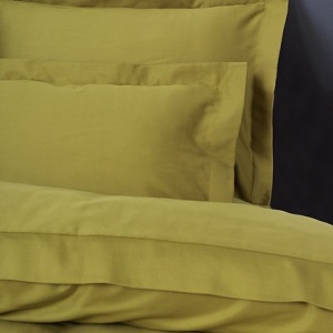 Set husa pilota + fata de perna, satin bumbac 100%, 135x200 cm + 80x80 cm, verde - Verificat A · Re-Bloom - Img 2