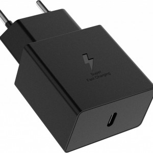 Set incarcator cu cablu USB Type C Swadaws, PC/metal, negru, 25W