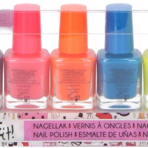 Set lac de unghii Create It!, pentru fetite, neon, multicolor, 5 bucati