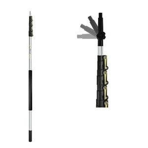 Set maner telescopic si culegatoare pentru fructe DocaPole, aluminiu, auriu/argintiu/negru, 7,3 m - Img 5