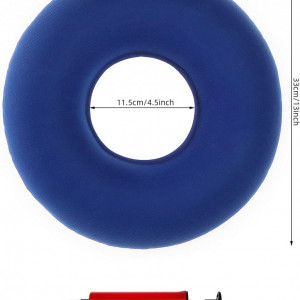 Set perna gonflabila pentru scaun cu pompa Meiwo, albastru, catifea/PVC, 35 cm - Img 8