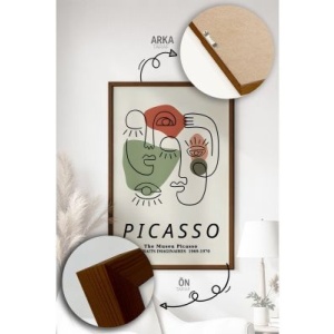 Set tablou decorativ Re-Bloom, 3 piese, lemn masiv/MDF, multicolor, 33 x 48 cm - Img 2