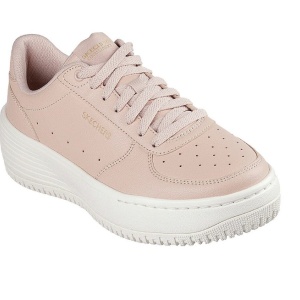 Skechers, Pantofi sport de piele ecologica Grand 92, Piersica, 39, Resigilat, Grad A