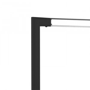 Stand pentru imbracaminte Swann, metal, negru, 165 x 117 x 59 cm - Img 3