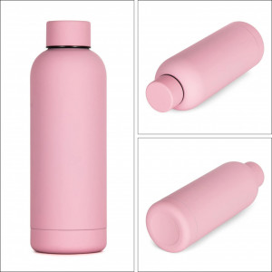 Sticla pentru apa UVTQSSP, otel inoxidabil, roz, 500 ml - Img 5