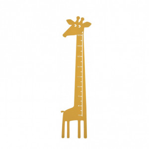 Stiker masurare copii Girafa, galben, 28 x 115 cm