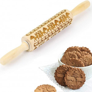 Sucitor cu imprimeu JAHEMU, lemn, natur, 35 x 5 cm