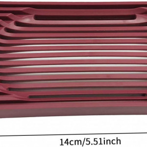 Suport de sapun HEIGOO, silicon, rosu, 14 x 8.2 x 1.5 cm - Img 5