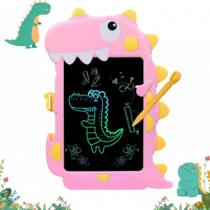 Tablă de scris LCD Skymico, ABS, roz,  21,5 x 32,5 cm
