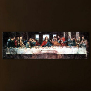 Tablou „Cina Cea De Taină”, 50 x 160 x 2 cm - Img 2