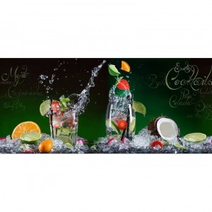 Tablou „Cocktail exotic”, multicolor, 30 x 80 cm