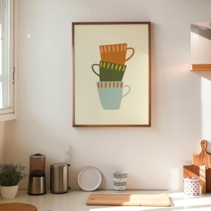 Tablou decorativ hartie/lemn, 33x48 cm, multicolor - Verificat A · Re-Bloom - Img 2