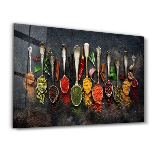 Tablou decorativ Re-Bloo, sticla temperata, multicolor, 70 x 110 cm