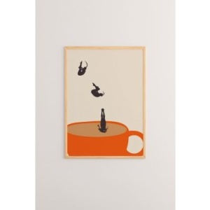 Tablou decorativ Re-Bloom, lemn masiv/MDF, multicolor, 33 x 48 cm, Resigilat, Grad B - Img 1