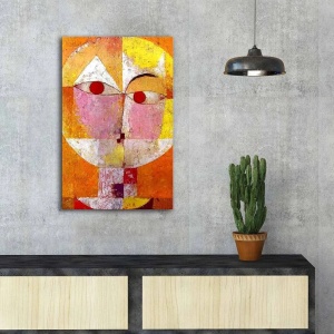 Tablou decorativ Re-Bloom, model abstract, lemn/panza, multicolor, 45 x 70 cm, Resigilat, Grad B - Img 4