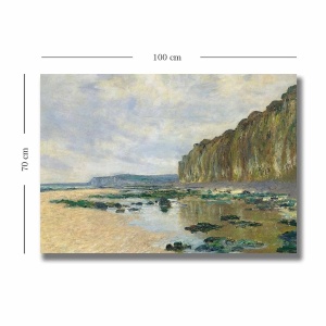Tablou decorativ Re-Bloom, model peisaj, panza/lemn, multicolor, 70 x 100 cm - Img 3