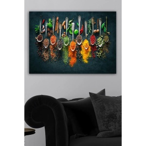 Tablou decorativ Re-Bloom, panza/lemn, multicolor, 50 x 70 cm - Img 4