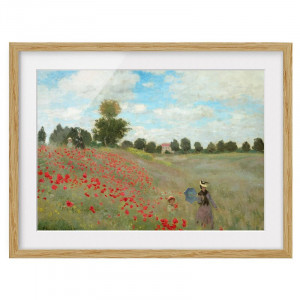 Tablou 'Poppies at Argenteuil', hartie, 40 x 55 x 2 cm