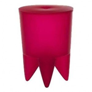 Taburet Bubu, plastic, rosu, 32,5 x 44 cm