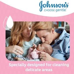 Tampoane din bumbac pentru bebelusi Johnson's Baby, alb, 75 bucati