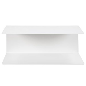 Targon set 2 rafturi perete 35x14x20 cm, metal vopsit pulbere, alb - Verificat A · Re-Bloom - Img 2