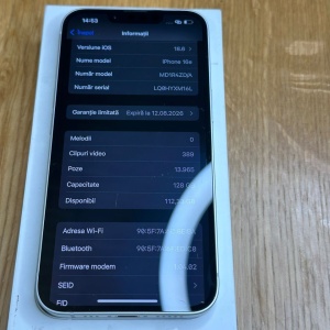 Telefon mobil Apple iPhone 16e, 128GB, 5G, White, Resigilat (Grad A - ca nou), Garantie 12 Luni - Img 11