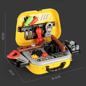 Trusa scule jucarie Rovo 916, cu unelte si accesorii, 24 piese - Img 2