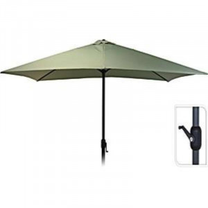 Umbrela de soare Ambiance, 2x3m, poliester 150 g/mp, verde oliv - Img 1