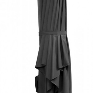 Umbrela de soare Rhodos Twist, antracit, 300 x 300 cm - Img 5