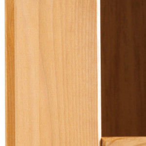 Vitrina suspendata Sylt din lemn masiv de pin, maro, 50 x 29 x 60 cm - Img 5