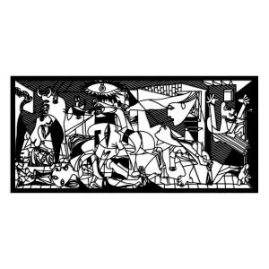 Wallxpert decor de perete din metal, 85x40 cm, grosime 1.5mm, negru - Verificat A · Re-Bloom